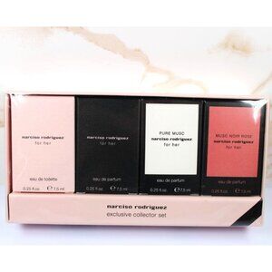 Narciso Rodriguez for Her Exclusive Collector Set 4 x 7.5ml Miniatures EDP NEW